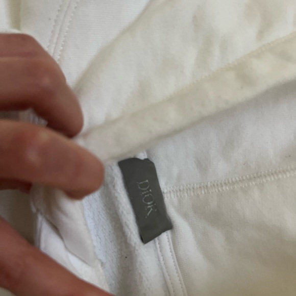 Dior Flowers Embroidered Hoodie in White Size Small - Picture 4 of 16